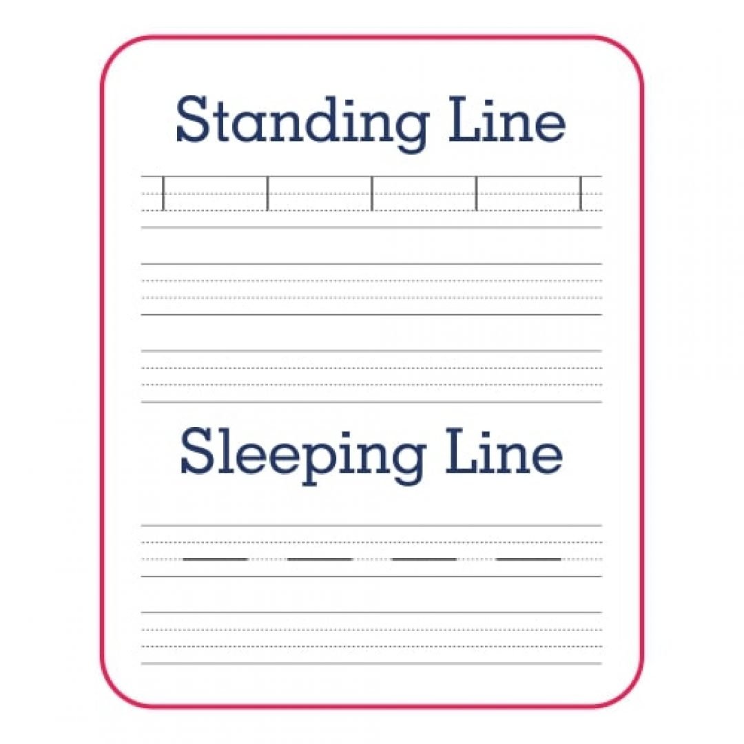 Sleeping Lines - Trace Left to Right - KLearningKids.com
